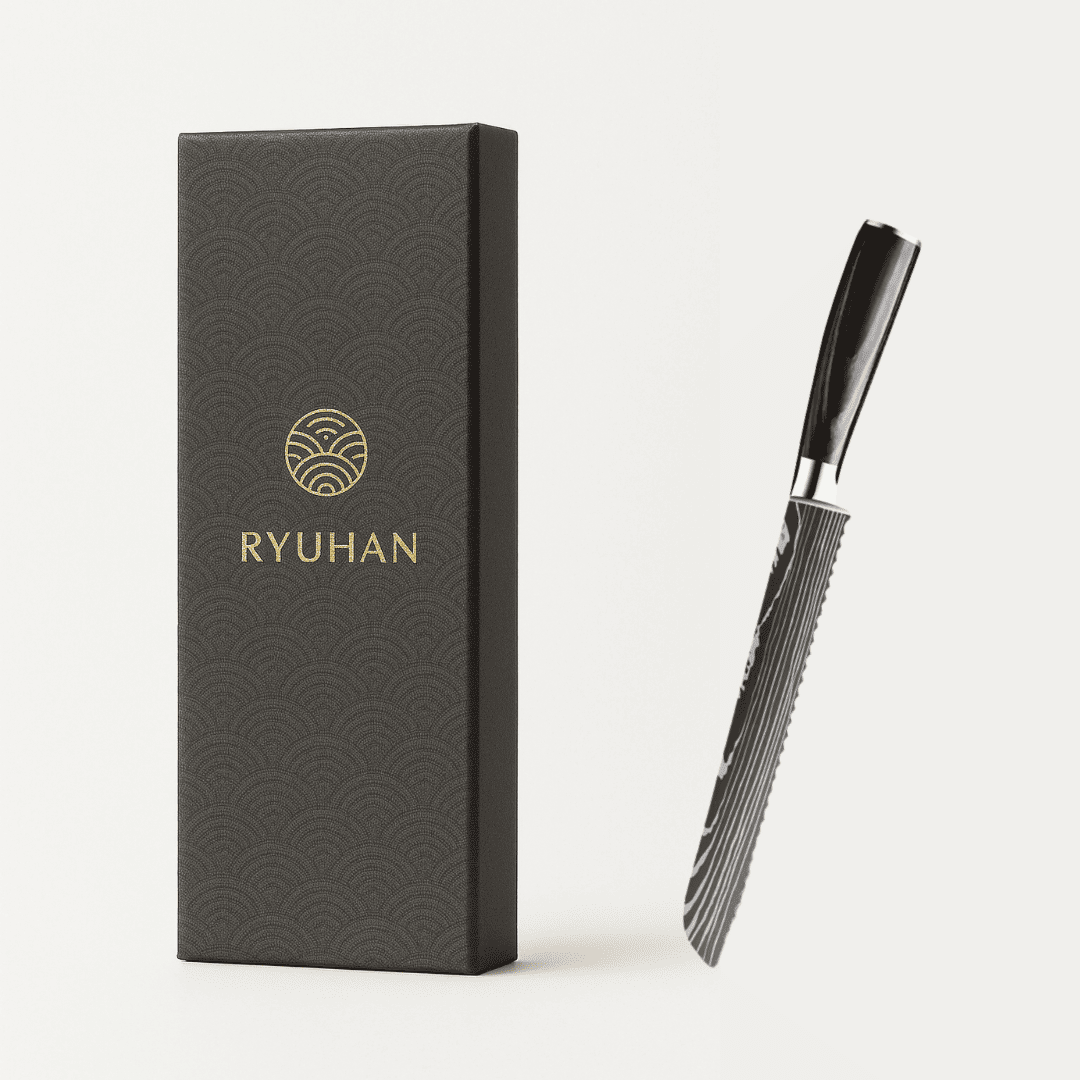 Couteau à pain - Effet Bois Sombre