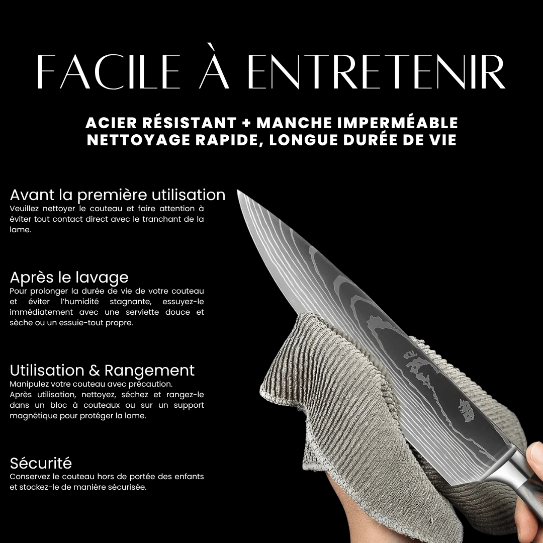 Couteau à désosser - Effet Bois Sombre